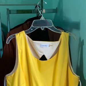 CALVIN KLEIN YELLOW FORMAL DRESS!